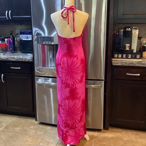 Jackie K 80’s Polynesian Hawaiian Dress size M/L - Picture 4 of 11